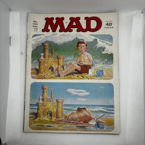 Mad Magazine Vol 1 No 162 October 1973 Beach Sandcastle Vintage Satire Humor Wit